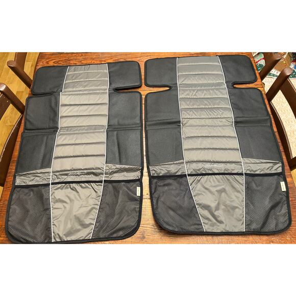 (2) Eddie Bauer Universal High Back Car Seat Protector in black and grey - Picture 9 of 9